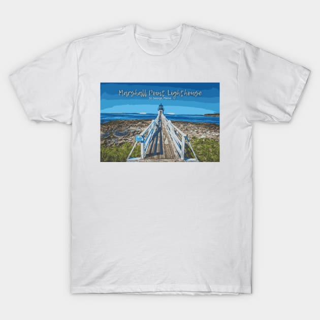 Marshall Point Lighthouse, Maine T-Shirt by Gestalt Imagery